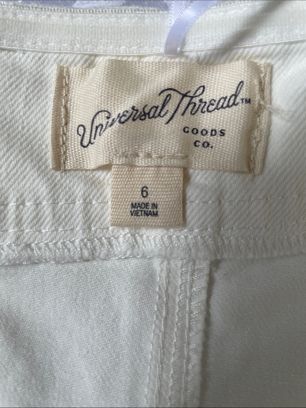 NWT Universal Thread Cream Corset-Style Bandeau Top.  Size 6. - Picture 4 of 4